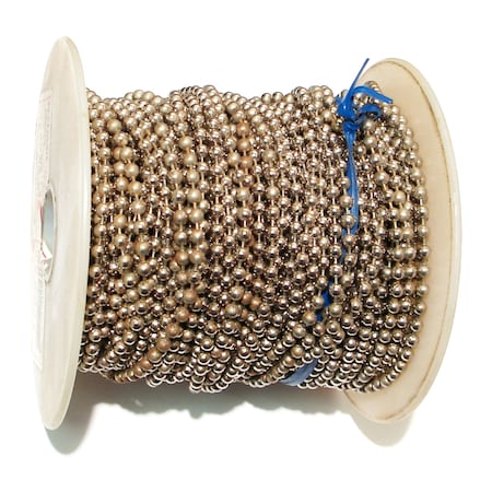 Midwest Fastener #6 x 100' Ball Chain Reel Nickel 17603